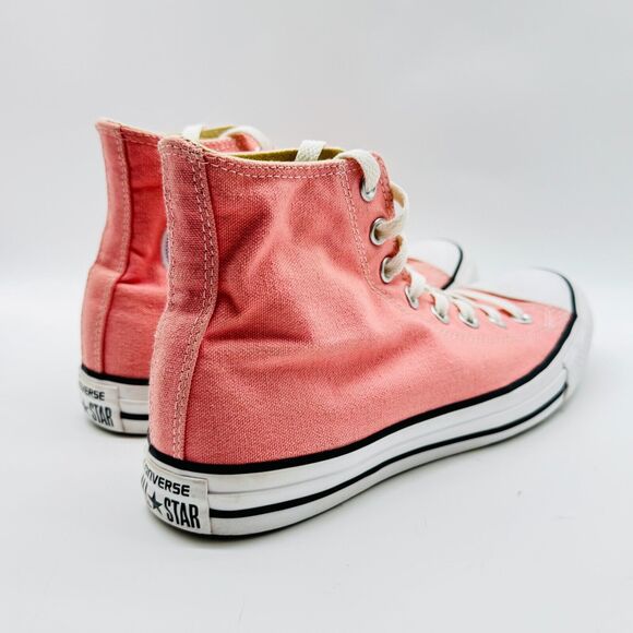 Converse High Tops Womens 9 Pink Chuck Taylor Shoes Sneakers All Star Trainer - Picture 7 of 11